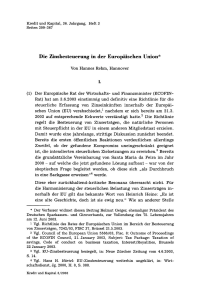 Die Zinsbesteuerung in der Europäischen Union