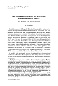 Die Aktienhaussen der 80er- und 90er-Jahre: Waren es spekulative Blasen?