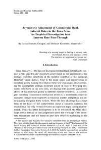 Asymmetric Adjustment of Commercial Bank Interest Rates in the Euro Area: An Empirical Investigation into Interest Rate Pass-Through