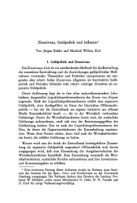 Zinsniveau, Geldpolitik und Inflation