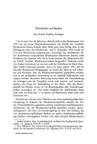 Notenbank und Banken