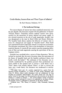 Credit-Market, Interest Rate and Three Types of Inflation
