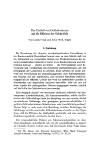 Der Einfluß von Geldsubstituten auf die Effizienz der Geldpolitik