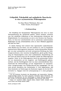 Geldpolitik, Fiskalpolitik und ausländische Zinsschocks in einer asymmetrischen Währungsunion