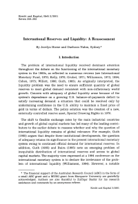 International Reserves and Liquidity: A Reassessment