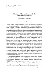 Monetary Policy and Business Cycle Asymmetry in Germany