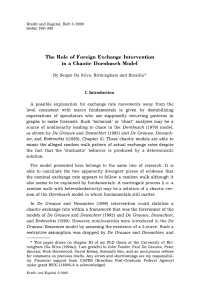 The Role of Foreign Exchange Intervention in a Chaotic Dornbusch Model