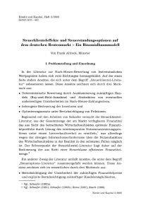 Steuerklienteleffekte und Steuerstundungsoptionen auf dem deutschen Rentenmarkt - Ein Binomialbaummodell