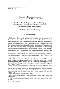 Derivative Finanzinstrumente im Kontext wirtschaftlicher Stabilität