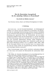 Hat die Zinsstruktur Aussagekraft für die zukünftige Inflation in Deutschland?