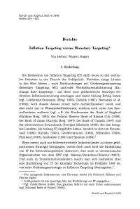 Inflation Targeting versus Monetary Targeting