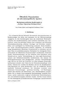 Öffentliche Finanzinstitute als subventionspolitische Agenten