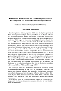 Können fixe Wechselkurse das Glaubwürdigkeitsproblem der Geldpolitik bei persistenter Arbeitslosigkeit lösen?
