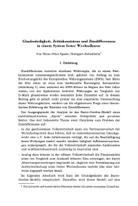 Glaubwürdigkeit, Zeitinkonsistenz und Zinsdifferenzen in einem System fester Wechselkurse