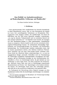 Zum Einfluß von Auslandstransaktionen auf Bankenliquidität, Geldmenge und Bankkredite