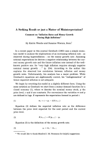 A Striking Result or just a Matter of Misinterpretation?