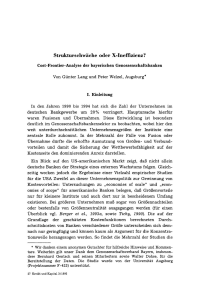 Strukturschwäche oder X-Ineffizienz?