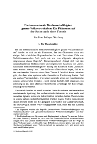 Die internationale Wettbewerbsfähigkeit ganzer Volkswirtschaften: Ein Phänomen auf der Suche nach einer Theorie