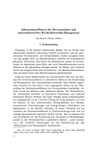 Informationseffizienz der Devisenmärkte und unternehmerisches Wechselkursrisiko-Management