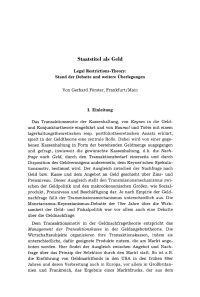 Staatstitel als Geld