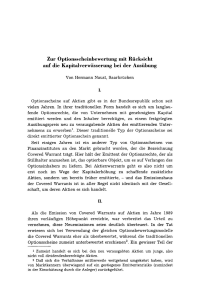 Zur Optionsscheinbewertung mit Rücksicht auf die Kapitalverwässerung bei der Ausübung