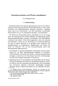 Finanzintermediation und Wiederverhandlungen