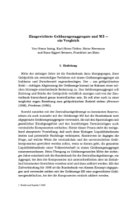 Zinsgewichtete Geldmengenaggregate und M3 — ein Vergleich
