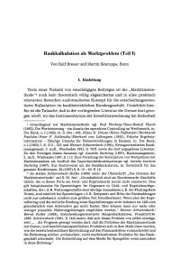 Bankkalkulation als Marktproblem (Teil I)