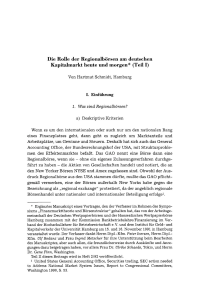 Die Rolle der Regionalbörsen am deutschen Kapitalmarkt heute und morgen (Teil I)