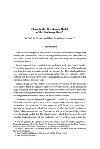 Chaos in the Dornbusch Model of the Exchange Rate