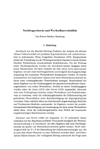 Nachfrageschocks und Wechselkursvolatilität