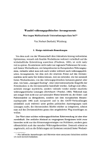 Wandel währungspolitischer Arrangements