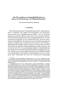 Die Überwindung von Kapitalfehlallokationen durch eine Besteuerung von Sollzinseinkomme