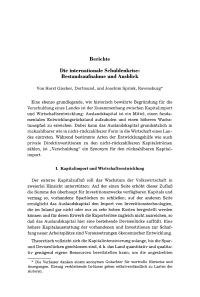 Die internationale Schuldenkrise: Bestandsaufnahme und Ausblick