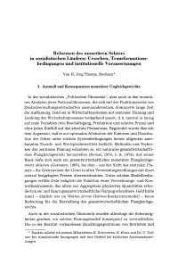 Reformen des monetären Sektors in sozialistischen Ländern: Ursachen, Transformationsbedingungen und institutionelle Voraussetzungen