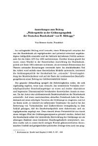 Anmerkungen zum Beitrag „Widersprüche in der Geldmengenpolitik der Deutschen Bundesbank“ von H. Ribhegge