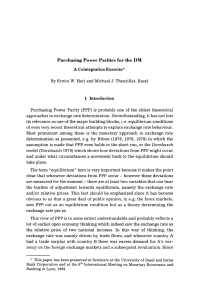 Purchasing Power Parities for the DM