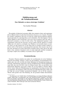 Politikberatung und die Verhaltensökonomie. Eine Fallstudie zu einem schwierigen Verhältnis