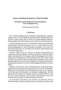 Staatsverschuldung als Quelle der Nicht-Neutralität