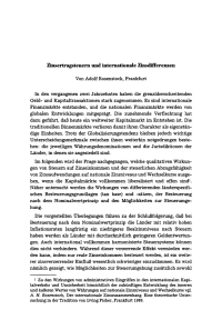Zinsertragsteuern und internationale Zinsdifferenzen