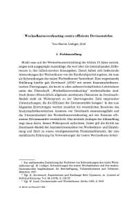 Wechselkursovershooting contra effiziente Devisenmärkte