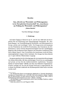 Zum „Bericht zur Wirtschafts- und Währungsunion in der Europäischen Gemeinschaft“ des „Ausschusses zur Prüfung der Wirtschafts- und Währungsunion“