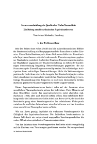 Staatsverschuldung als Quelle der Nicht-Neutralität