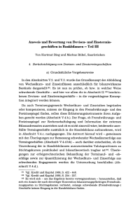 Ausweis und Bewertung von Devisen- und Zinstermingeschäften in Bankbilanzen — Teil III