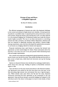 Pricing of Caps and Floors. A Simplified Approach