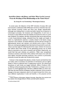 Stock/Flow Ratios with Money and Debt: What Can Be Learned From the Breakup of Past Relationships in the United States?