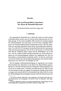 Geld- und Finanzpolitik in Argentinien: Der Weg in die finanzielle Repression