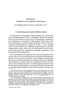 ECUnomics — Perspektiven einer europäischen Geldverfassung