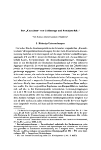 Zur „Kausalität‘“ von Geldmenge und Sozialprodukt