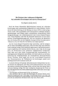 Die Existenz einer wirksamen Geldpolitik bei rationalen Erwartungen und starren Güterpreisen